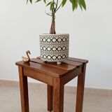 Vintage oak stool 70s/80s