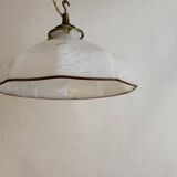 Suspension Ceiling light in marmoreal glass