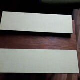 Pair tablets formica yellow vintage