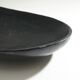 Organic shaped black wooden bowl, 1960s