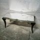 Table basse art déco plateau miroir biseauté