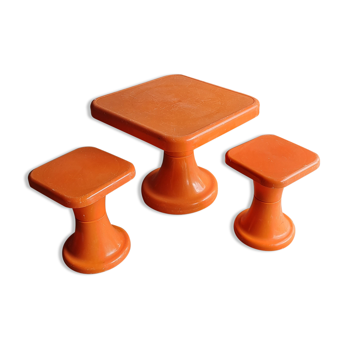 Table & stools P.Ginger from 1970