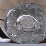 Very Heavy Crystal Twisted Drop Art Deco French Lamp