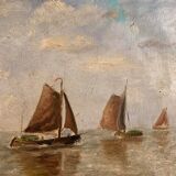 Oil painting on canvas Marine