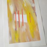 Minimalist geometric painting