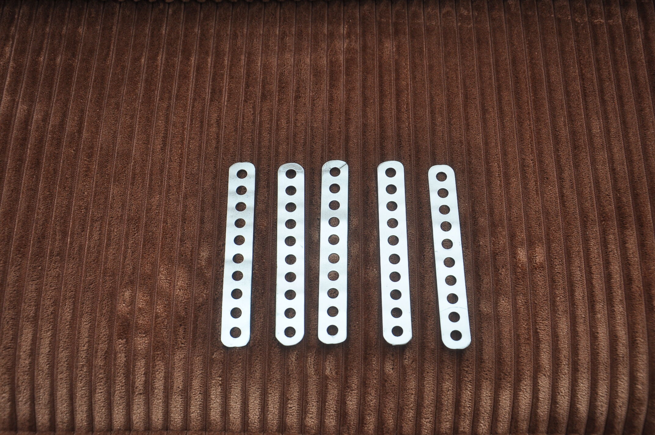 Brown corduroy modular sofa from the 70's, set of 5