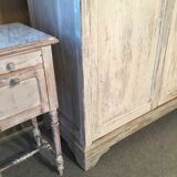 White patinated wardrobe