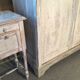 White patinated wardrobe