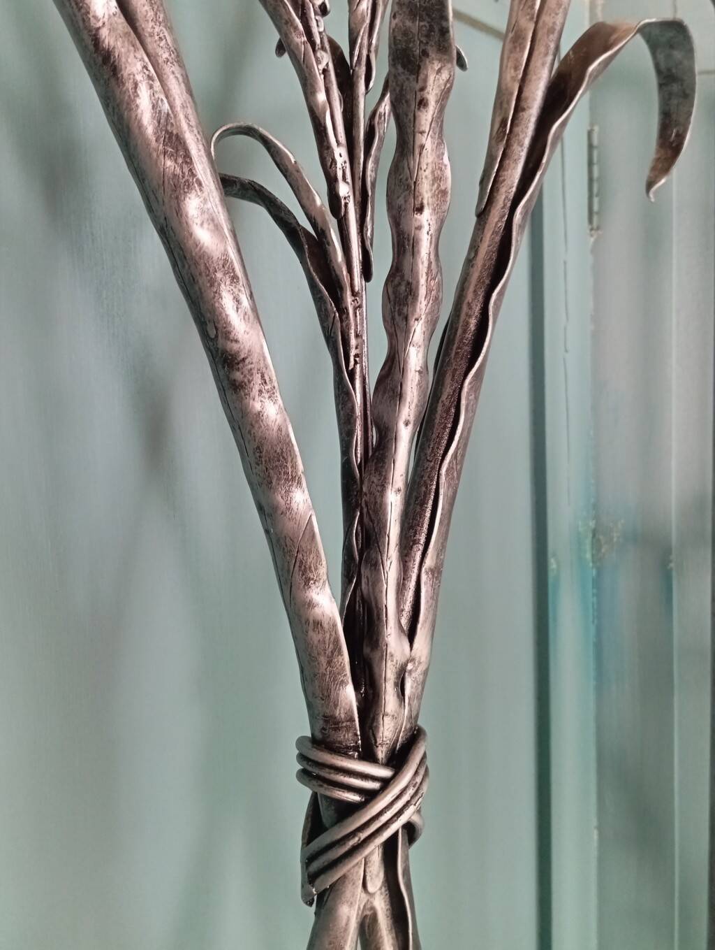 Artistic wrought iron screen