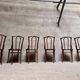 Série de 6 chaises bistrot vintage