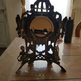 Bronze clock west Germany Maty quartz