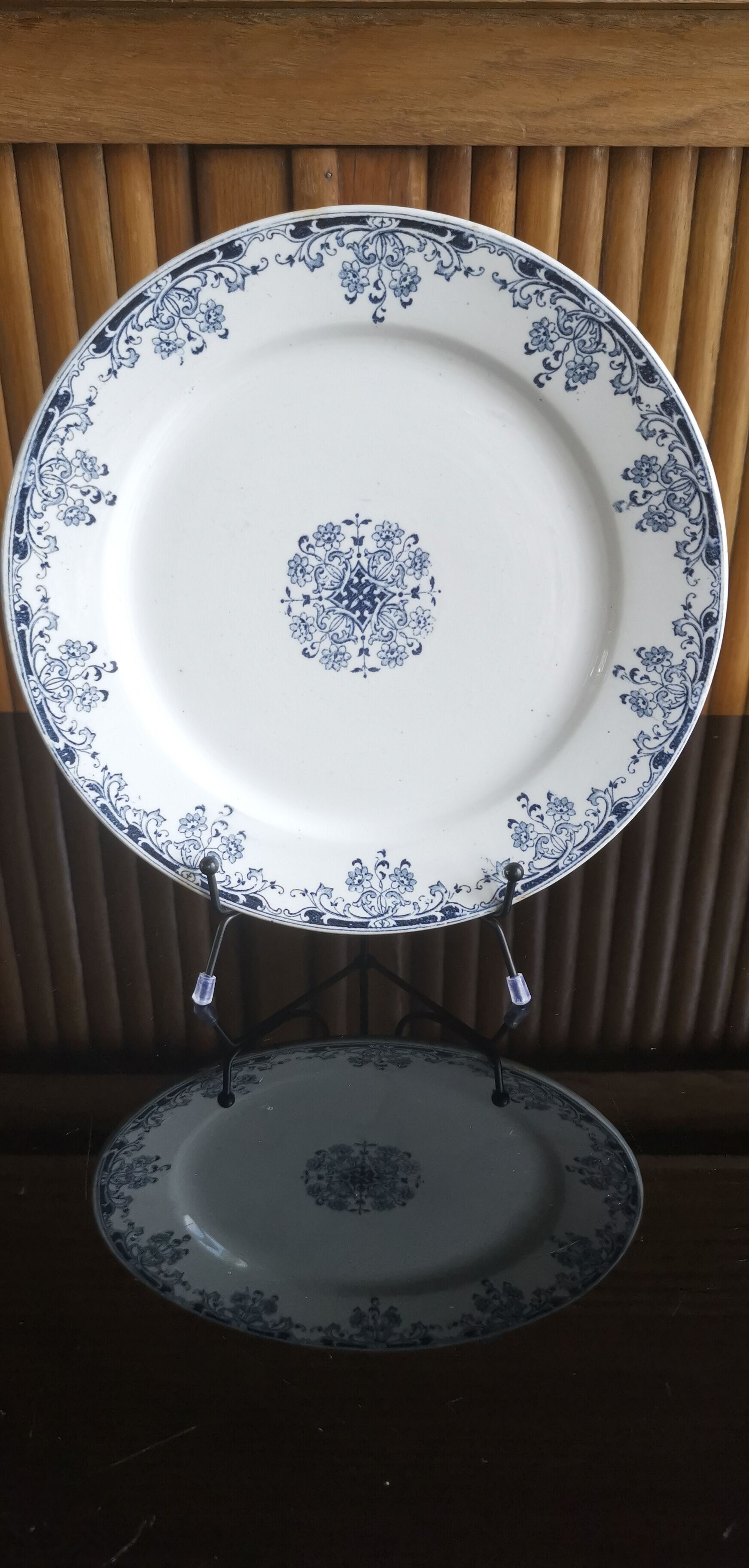 Old flat plate Iron Earth model "Mignon", U et Cie Sarreguemines