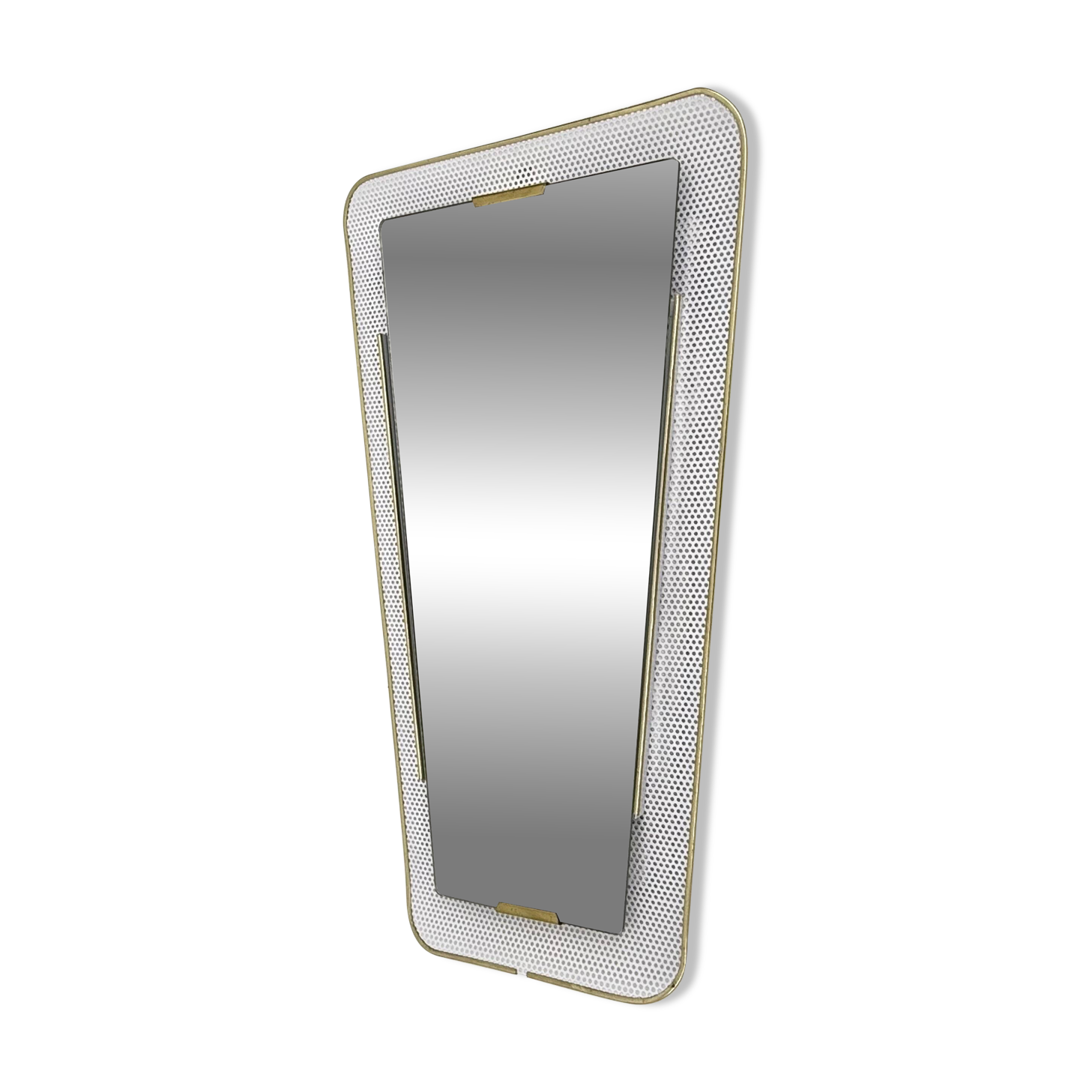 Mid-Century design perforated metal mirror , 1950s