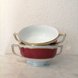 Écuelle à bouillon en porcelaine de Limoges Raynaud
