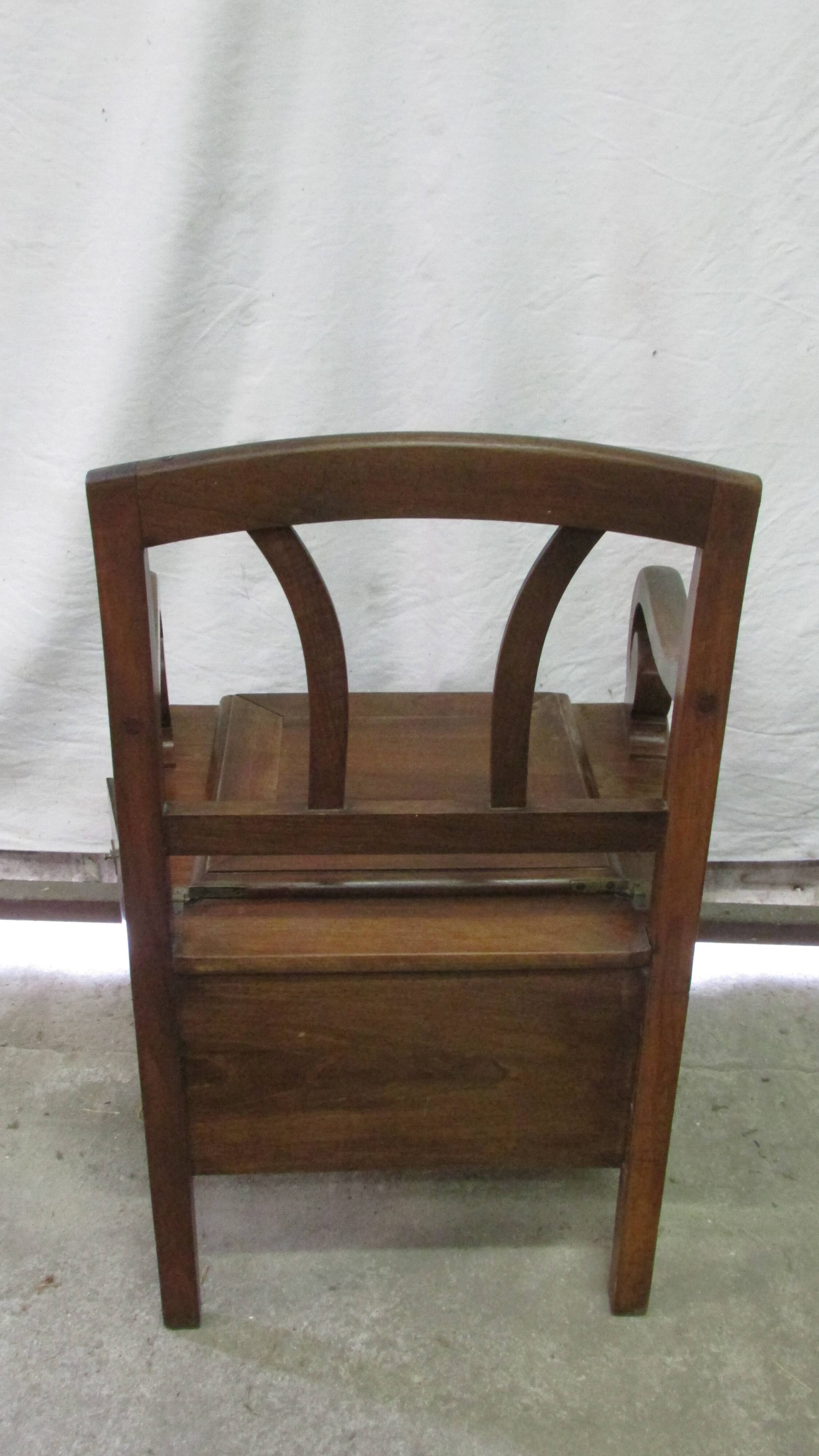 Old wooden armchair
