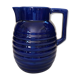 Old blue pitcher ceramic Orchies L1