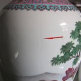 Large Chinese famille rose porcelain vase China 20th century