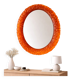 Backlit wall mirror for living room by Hillebrand