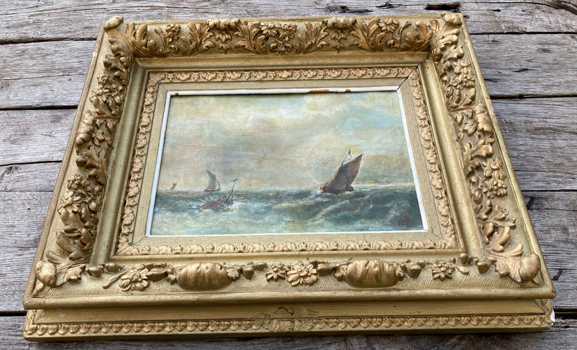 Tableau - Marine - XIXeme cadre doré