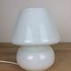 Mushroom lamp white glass Italy