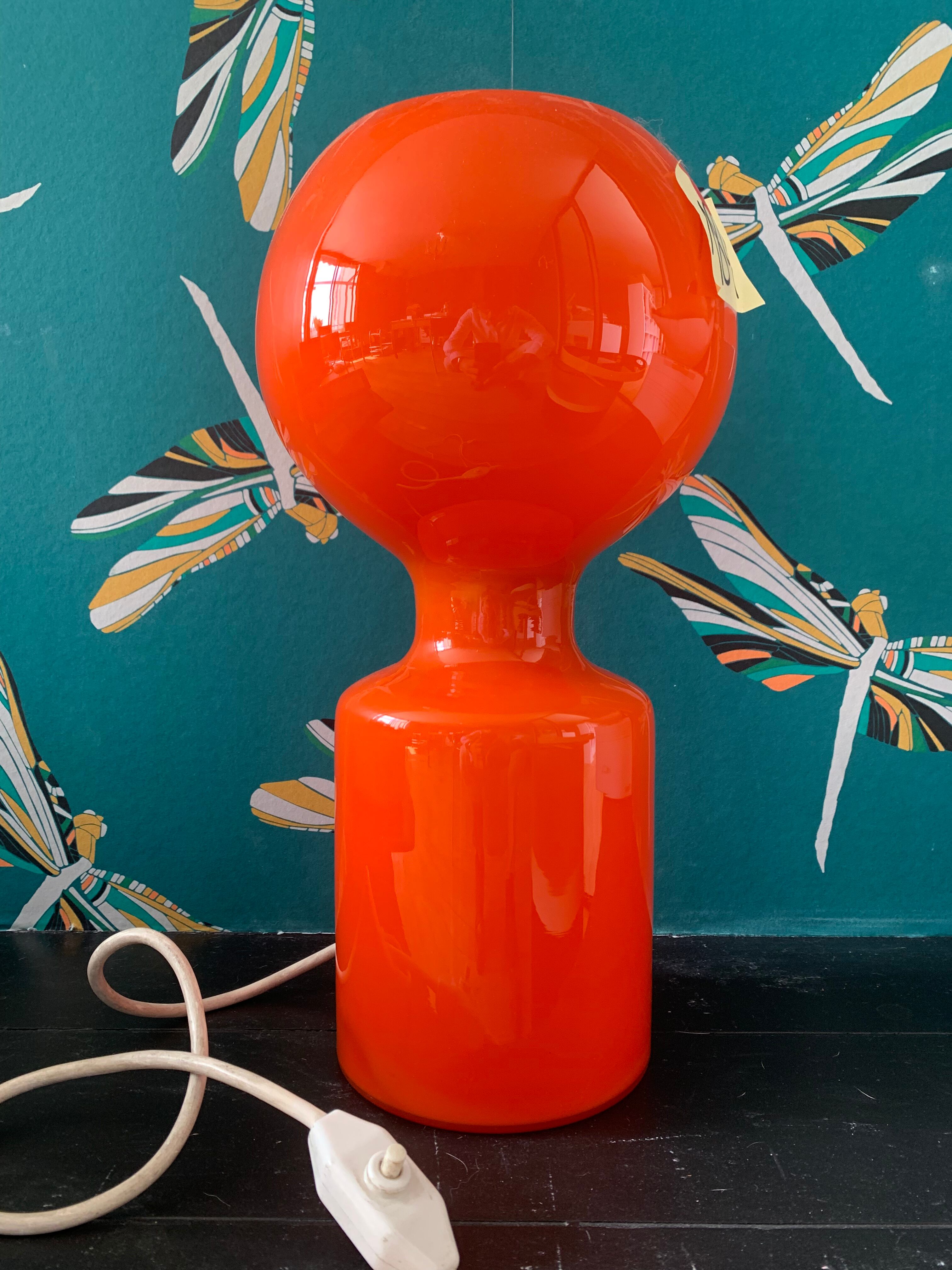 Philips Jean Paul Edmond lamp, 1970, orange Tobruk model