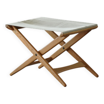 Folding stool in oak "Model 203" by Uno & Östen Kristiansson for Luxus Vittsjö, Sweden