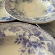 Lot de 6 assiettes creuse Creil & Montereau Bouquets • Faïence ancienn