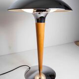 Liner lamp 1980 wood and chrome