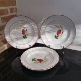 3 soup plates in Ceranord earthenware model Nicole