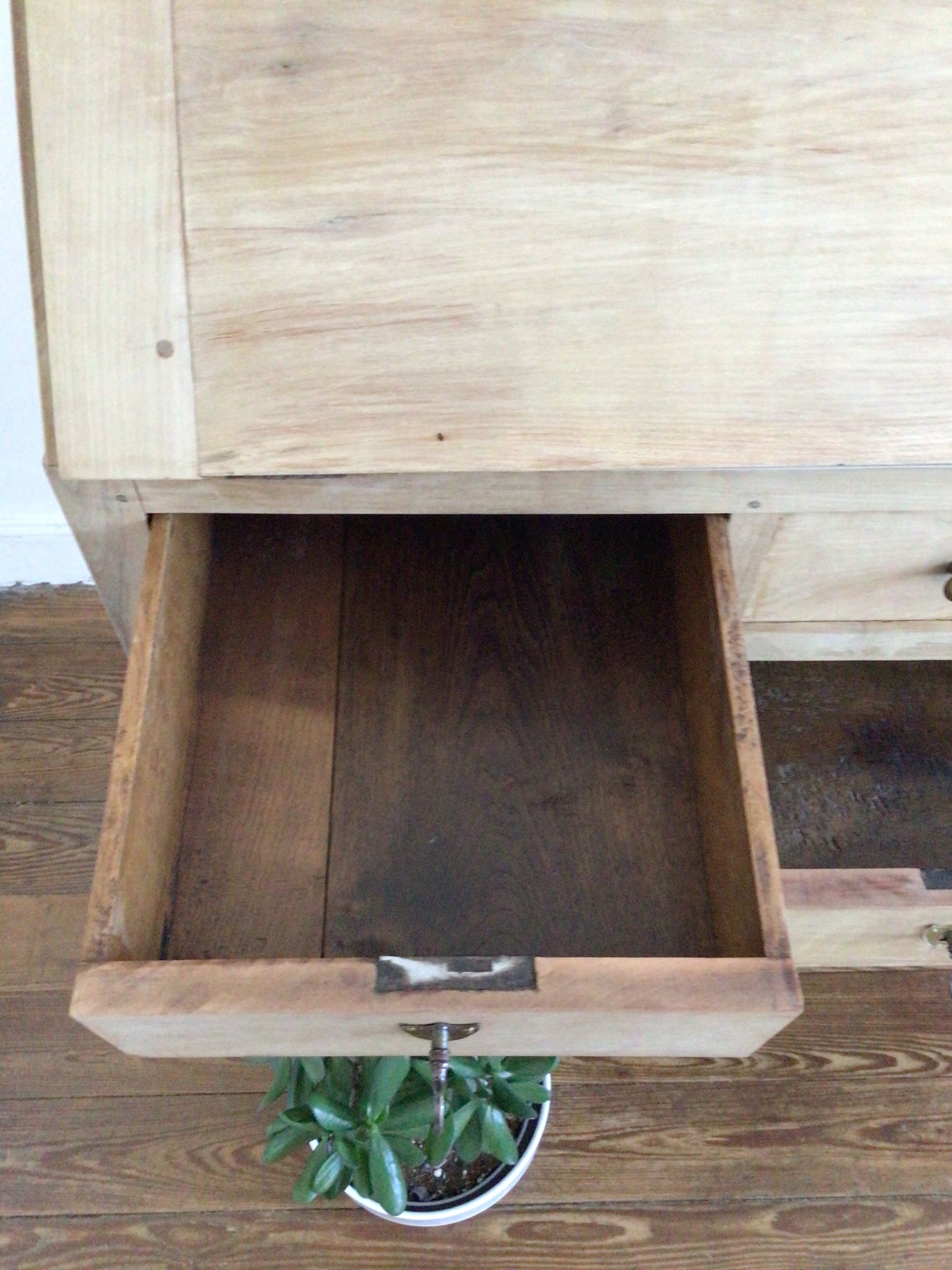 Office XIXth pickled oak