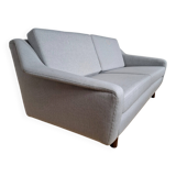 Vintage two-seater canapé covered in Kvadrat fabric – mid-century modern design