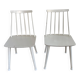 Two white, wooden Farstrup chairs, model 216