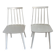 Two white, wooden Farstrup chairs, model 216