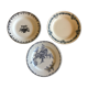 Suite de 3 assiettes Terre de Fer