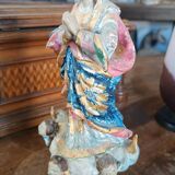 Antique small wooden sculpture, Immaculate Virgin, South America, 19th century