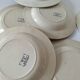 6 old E.C. Salins “Les Épis” ironstone soup plates