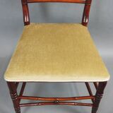 Set of six faux bamboo style chairs