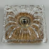 60s 70s ceiling lamp or wall lamp Germany Ice Glass Space Age Design