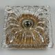 60s 70s ceiling lamp or wall lamp Germany Ice Glass Space Age Design