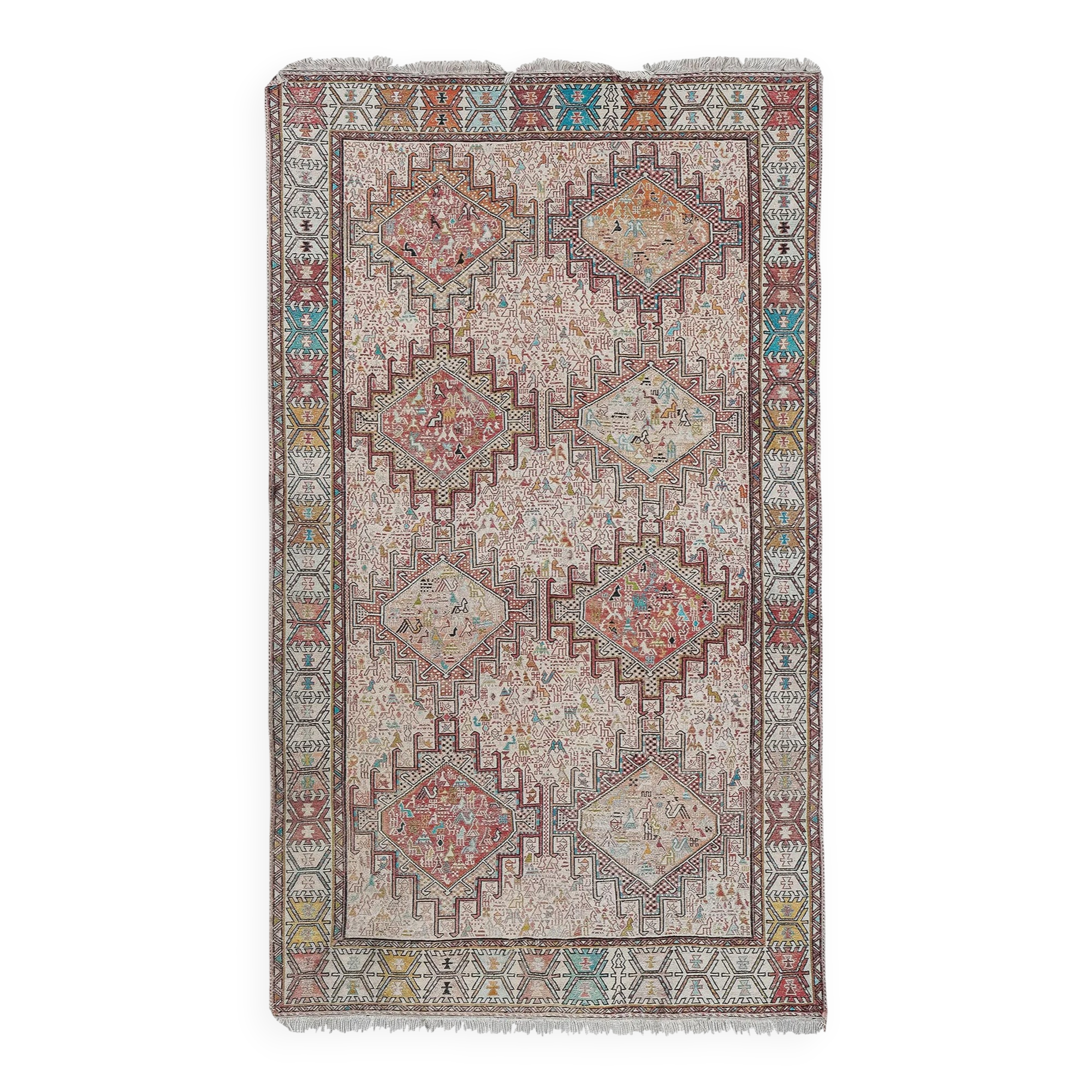 Tapis turc vintage fait main