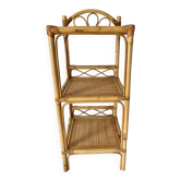 Vintage rattan shelf, bedside or end of sofa