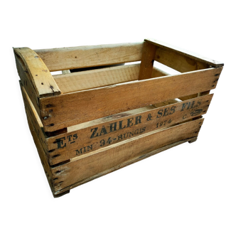 Ancienne caisse bois à fruits Rungis