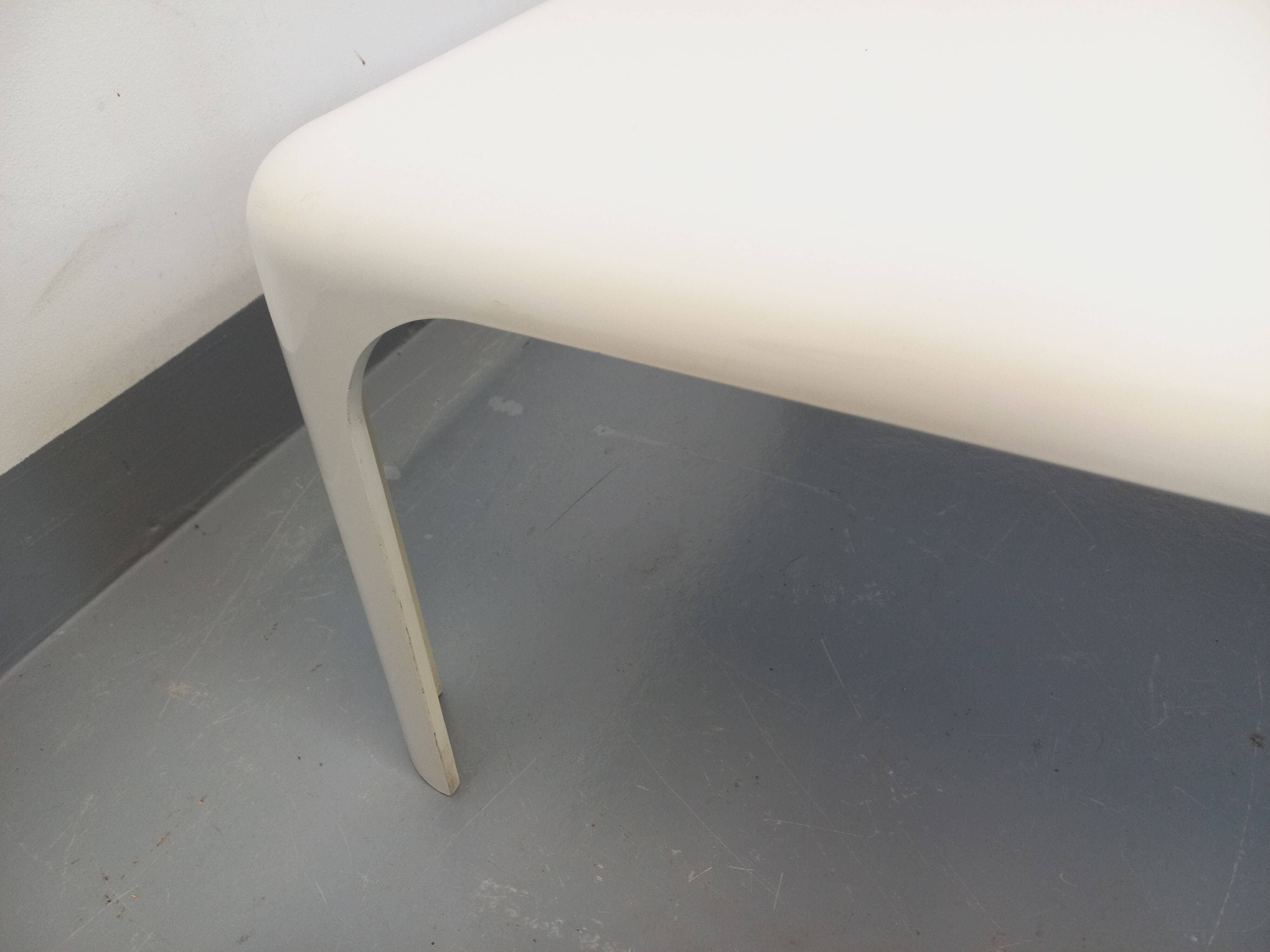 Vintage Italian Demetrio 70s Square Coffee Table by Vico Magistretti