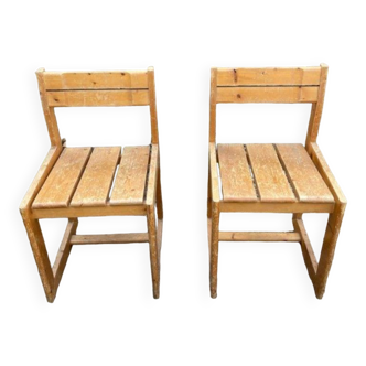Pair of chairs André Sornay