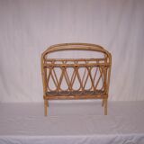Rattan magazine holder - 50s