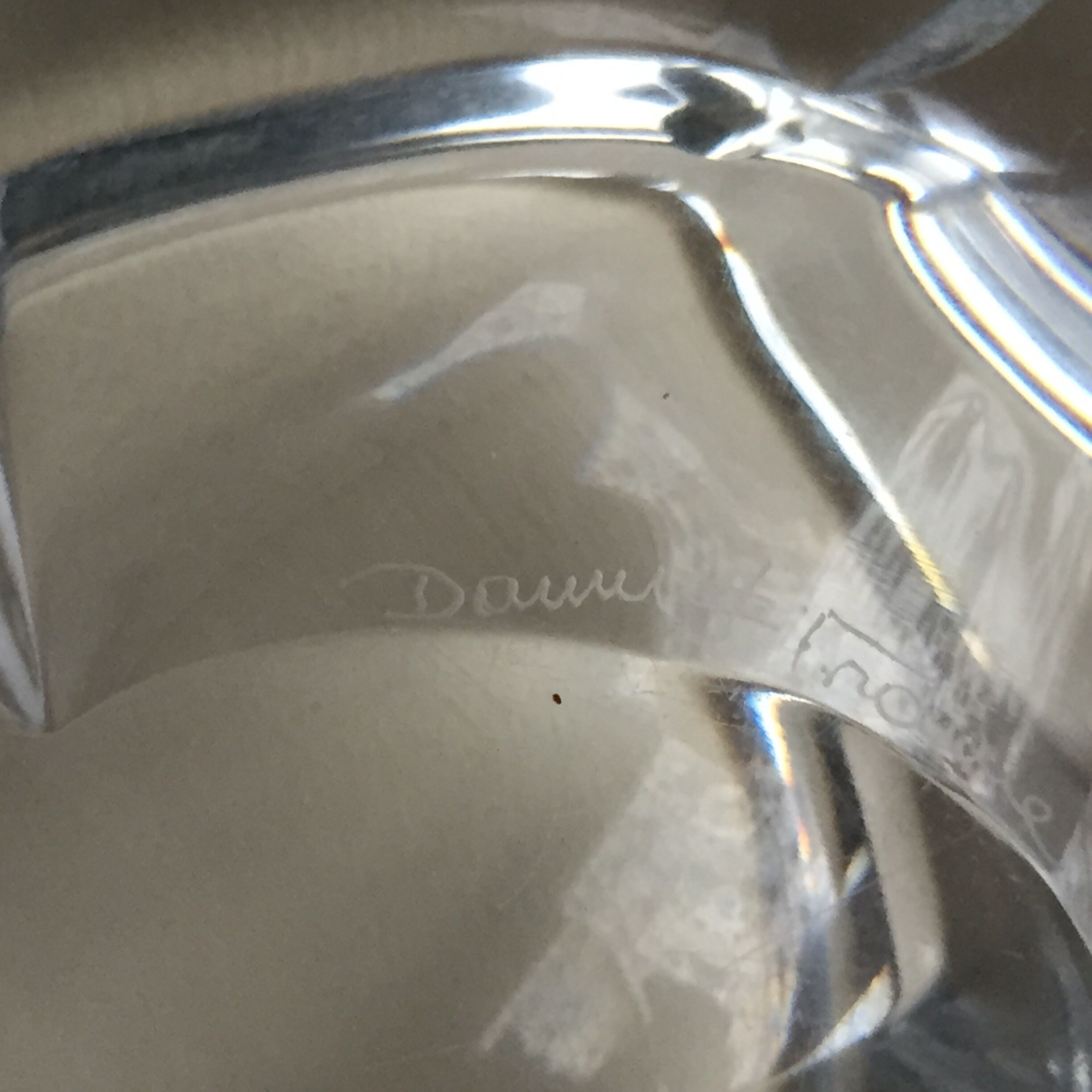 Empty Daum crystal pocket