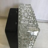 Vintage glass square wall lamp