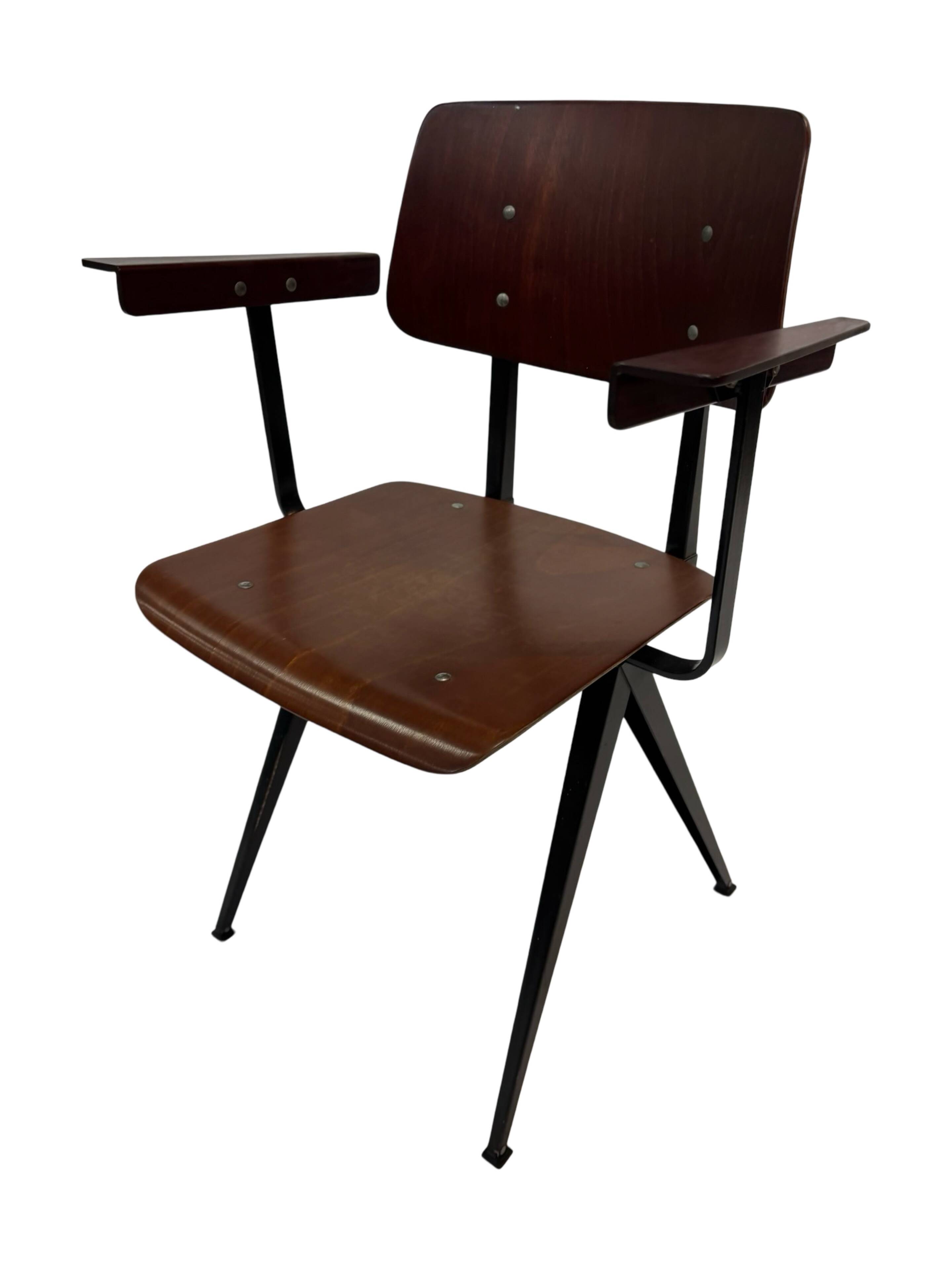 Vintage Galvanitas S16 chair with armrests, 1960 Netherlands Design