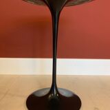 Tulip side table in black marble by Eero Saarinen , 1970s