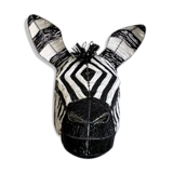 Trophy - wall lamp zebra head in beads